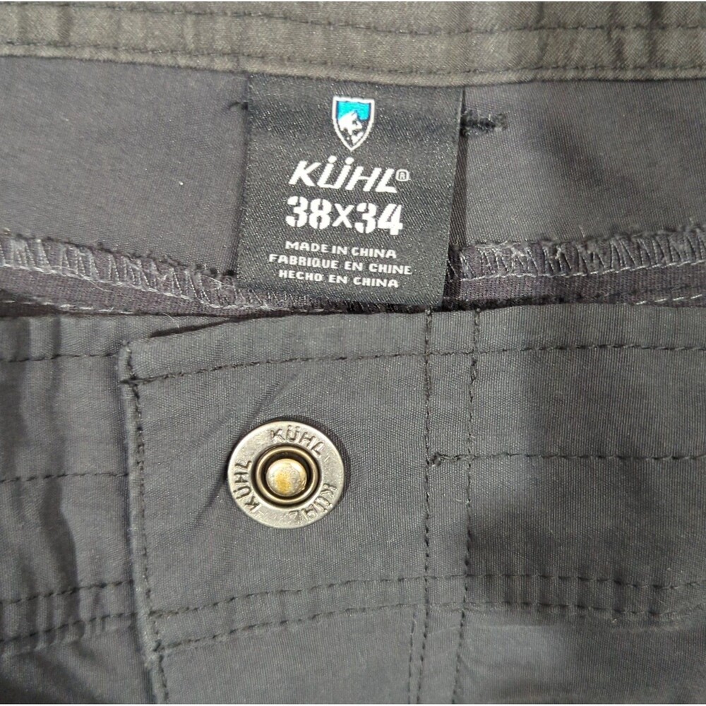 Kuhl Aktion Renegade Pants Men's 38x34 Charcoal Outdoor Hiking Camping - Picture 8 of 12